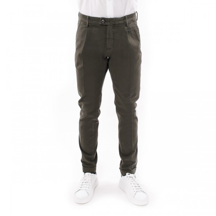 Pantalone Gabardine tasca America CF16 - MILITARE