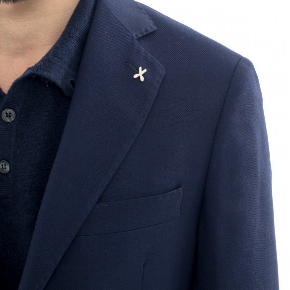 Abito in lana a quadri 2970/45 - BLU