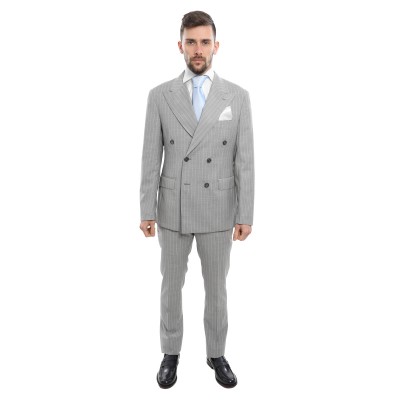 Abito doppio petto gessato...