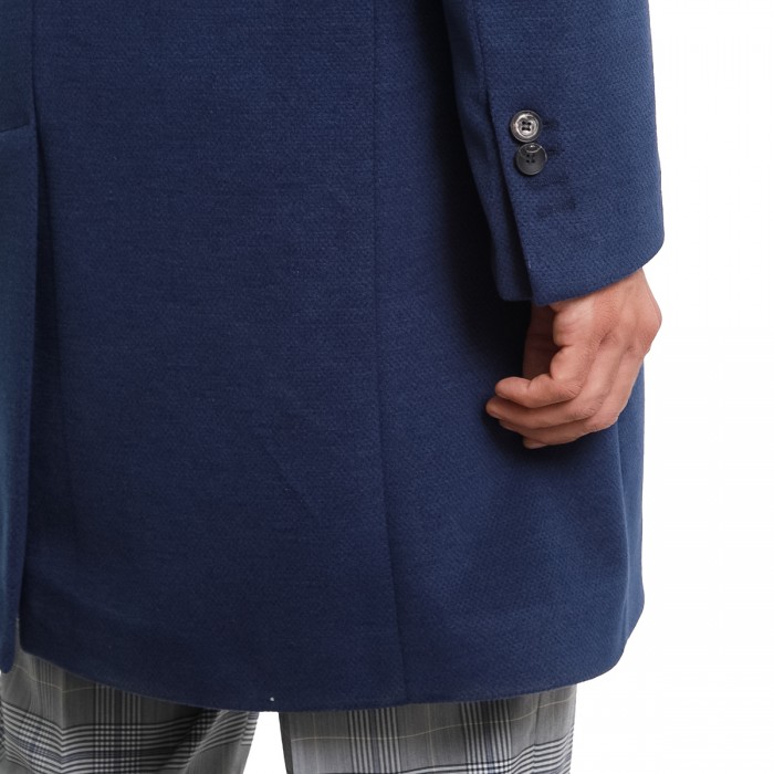 Cappotto in lana e cashmere - Blu