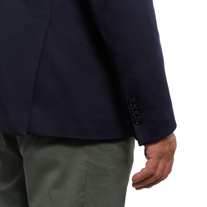 Giacca monopetto blu D-4