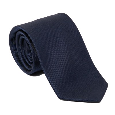 Cravatta in seta blu...