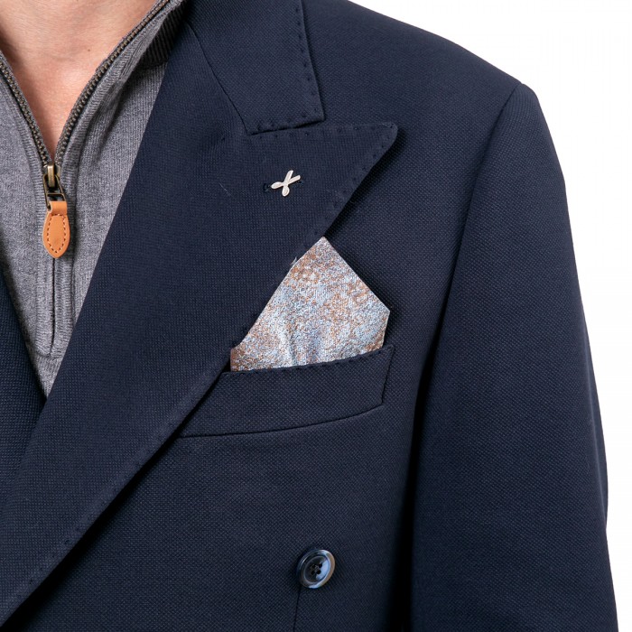 Giacca in lana doppio petto Blu