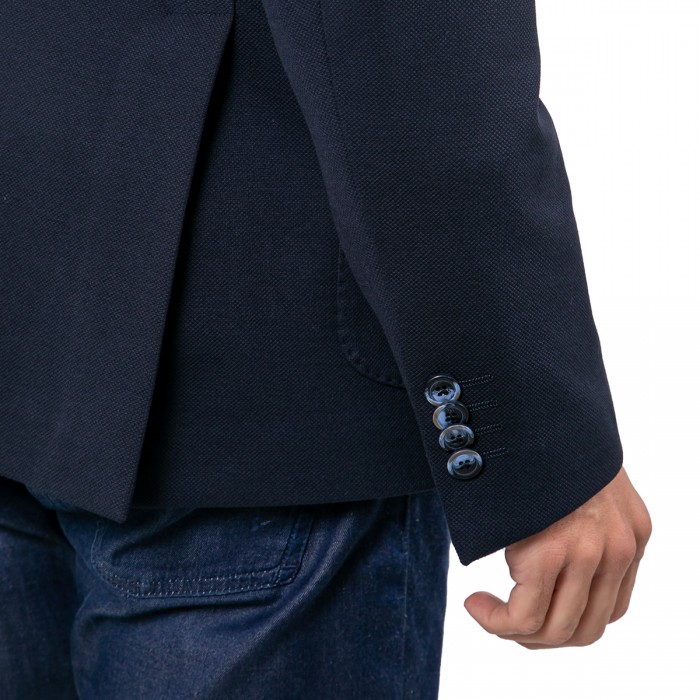 Giacca in lana doppio petto Blu