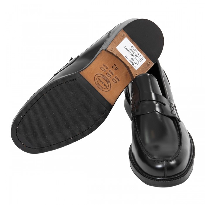 Mocassino abrasivato - Nero