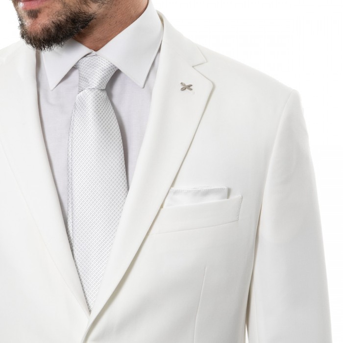 Abito monopetto bianco