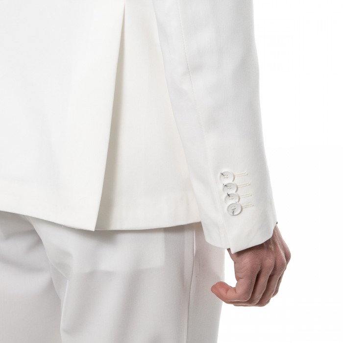 Abito monopetto bianco