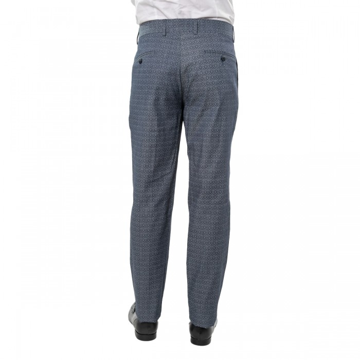 Pantalone fantasia blu