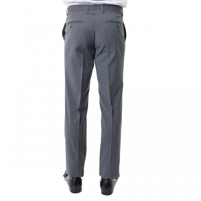 Pantalone tinta unita grigio medio