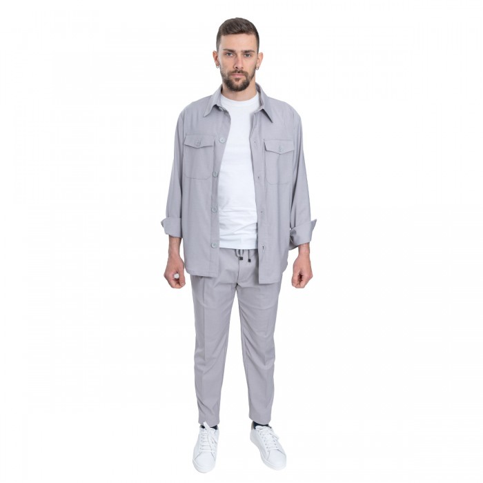 Giacca camicia - Grigio