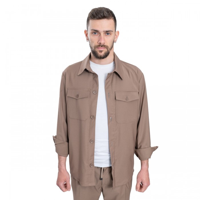 Giacca camicia - Cammello