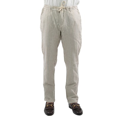 Pantalaccio riga stretta beige