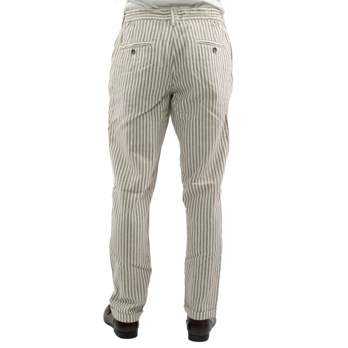 Pantalaccio riga stretta beige