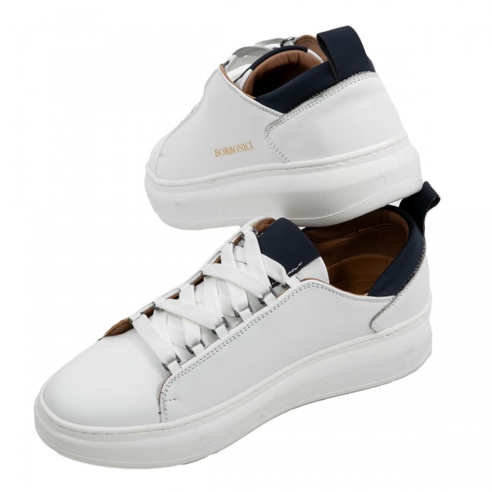 Sneakers bianche dettagli blu