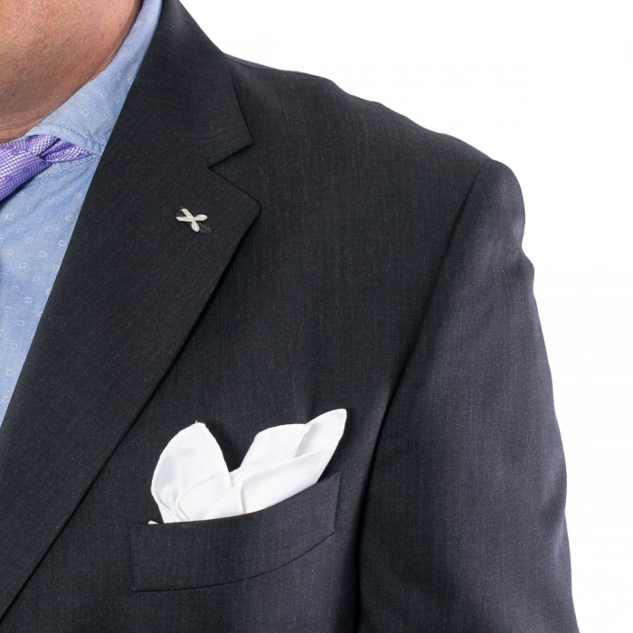 Abito monopetto grigio DROP-4