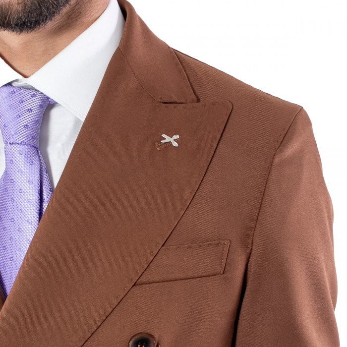 Abito doppio petto - Marrone chiaro