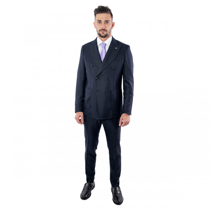 Abito doppio petto blu