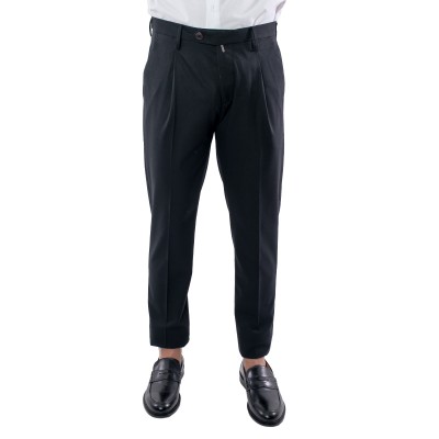 Pantalone blu lana...