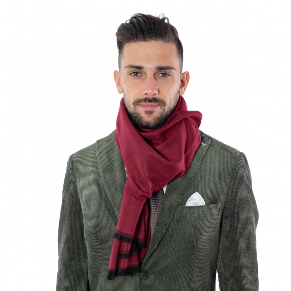 Pashmina tinta unita rossa
