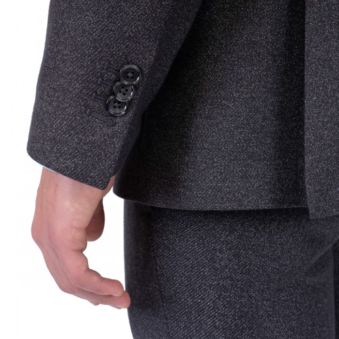 Abito sartoriale in lana  grigio