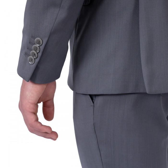 Abito doppio petto grigio piombo