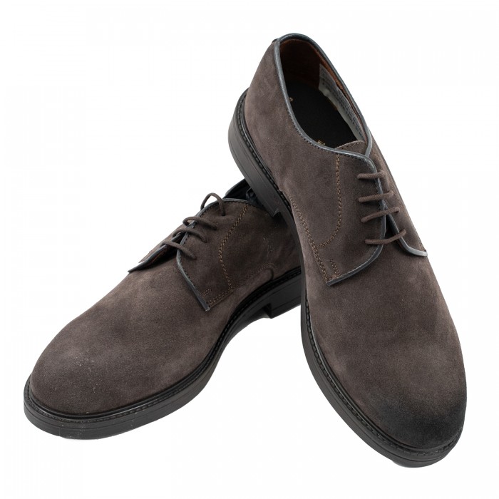 Allacciata in camoscio moro