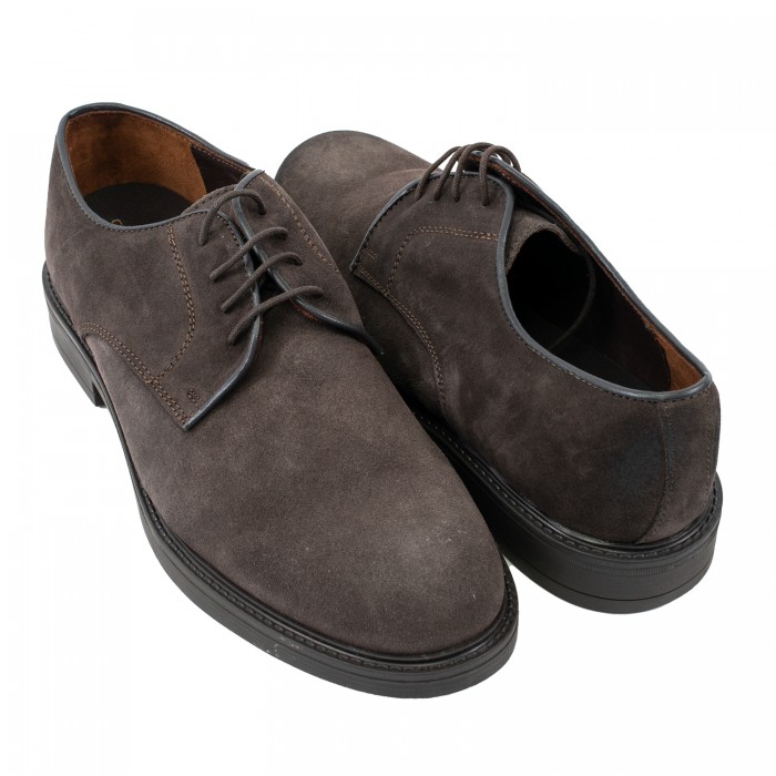 Allacciata in camoscio moro