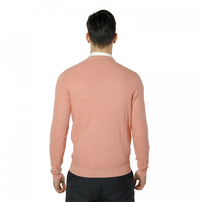Maglia in cotone girocollo rosa