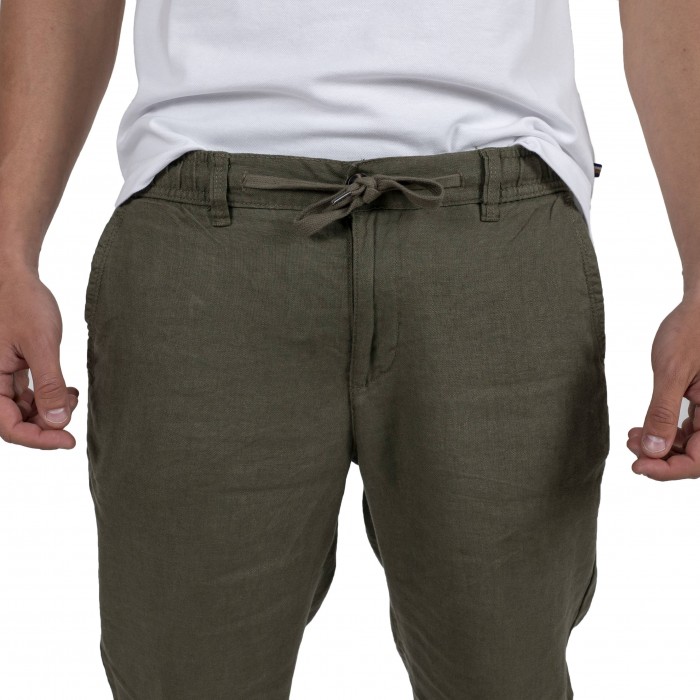 Pantalaccio lino e cotone - Verde