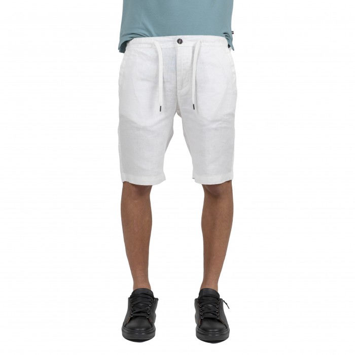 Bermuda bianco in lino