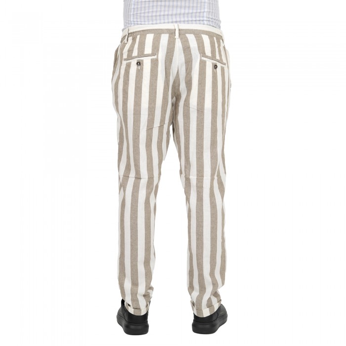 Pantalaccio riga larga beige
