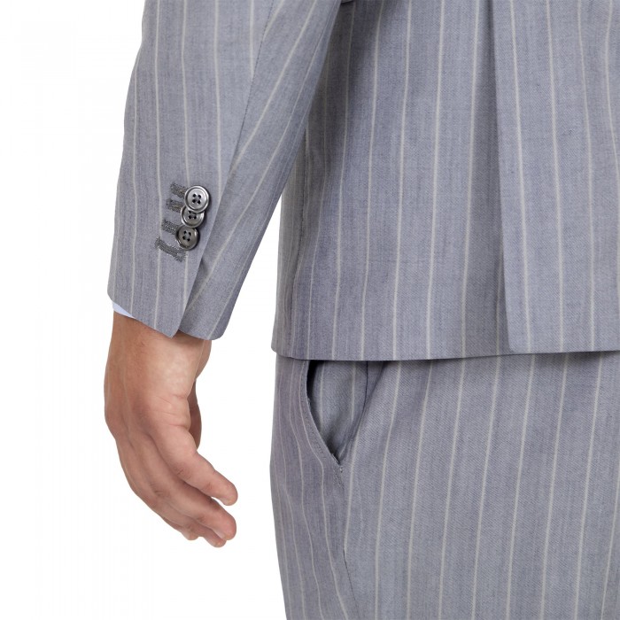 Abito doppio petto a lancia gessato...