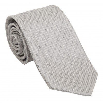 Cravatta grigia con fantasia
