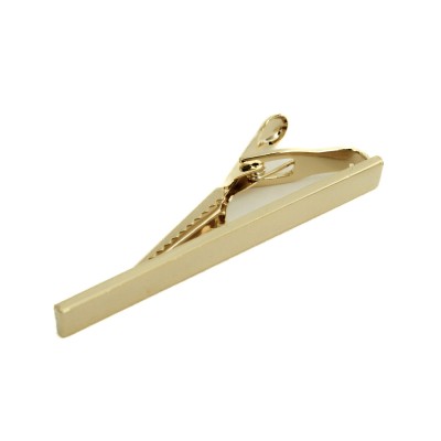 Fermacravatta in metallo oro