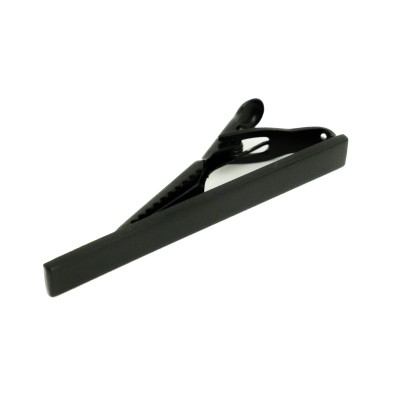 Fermacravatta in metallo nero