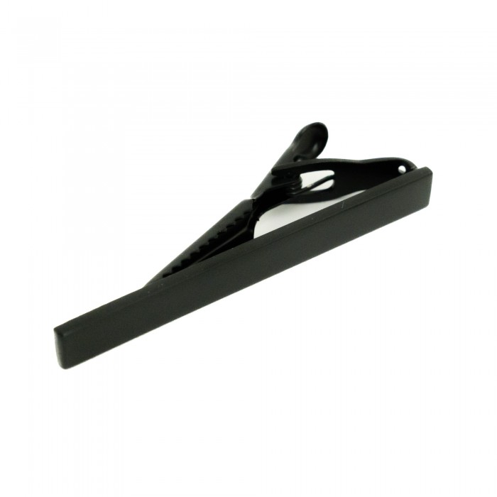 Fermacravatta in metallo nero