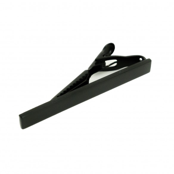 Fermacravatta in metallo nero