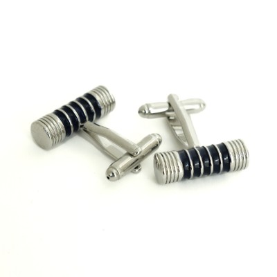 Gemelli argento e blu