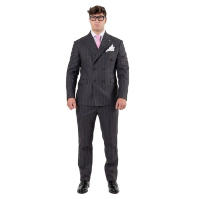 Abito doppio petto gessato...