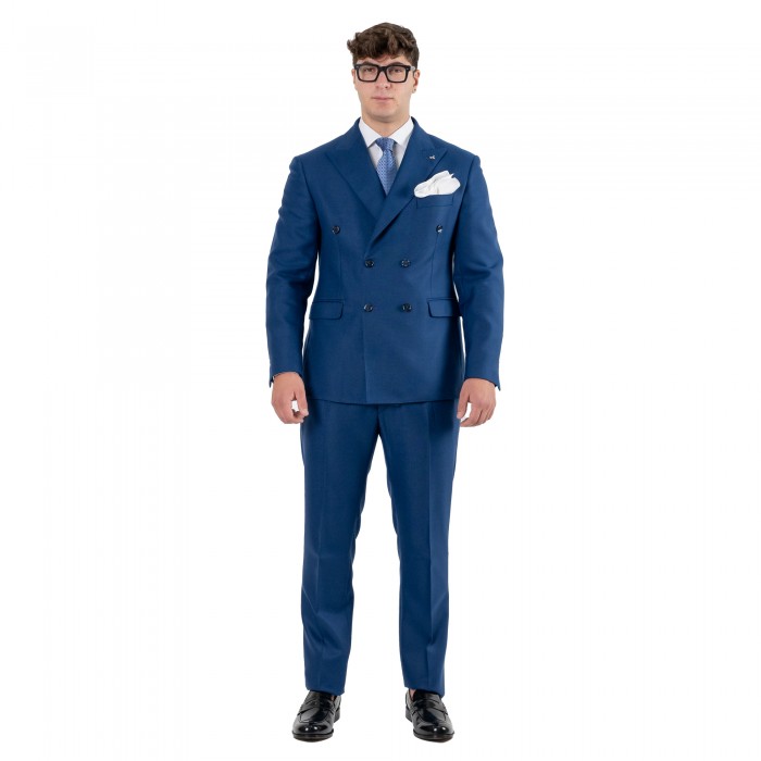 Abito doppio petto blu chiaro