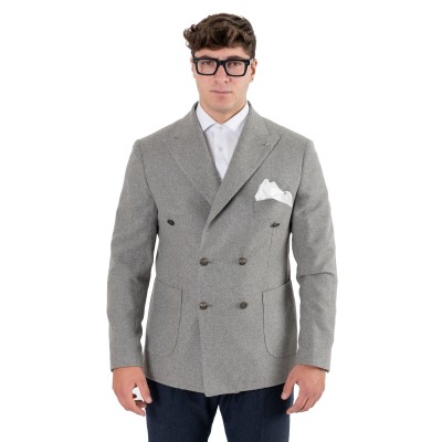 Giacca doppio petto grigia