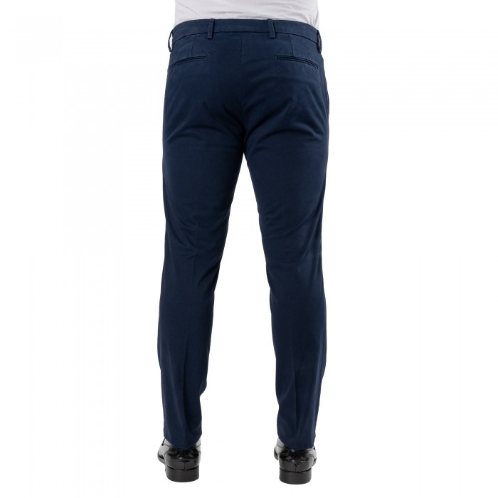 Pantalone in cotone blu