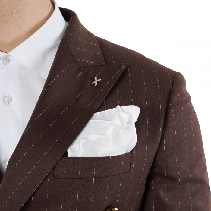 Abito doppio petto gessato moro