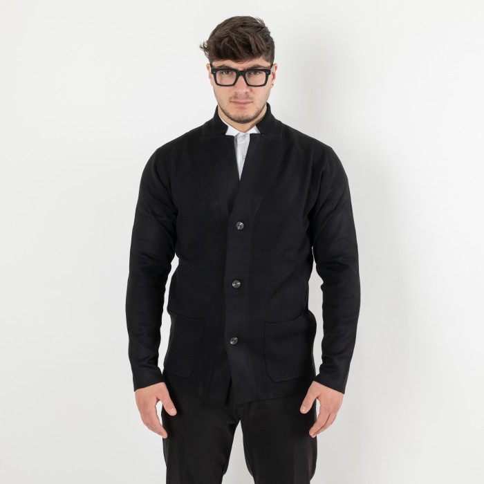 Cardigan blazer 3 bottoni - Nero
