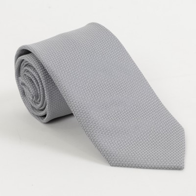 Cravatta grigio perla fantasia