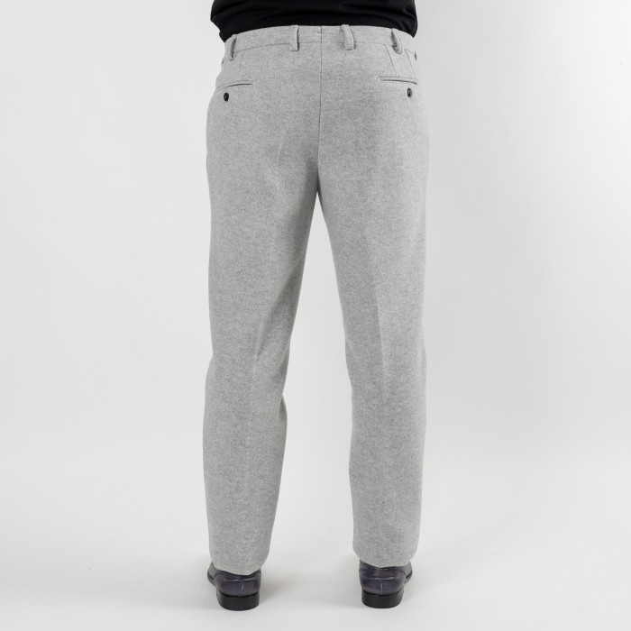 Pantalone drop 4 in pura lana doppia...