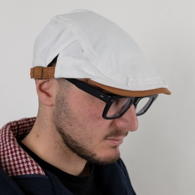 Coppola in cotone bianca