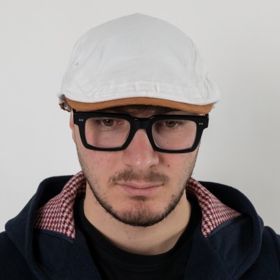 Coppola in cotone bianca 2