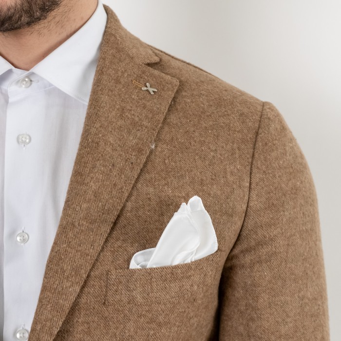 Giacca in lana cammello