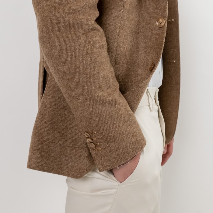 Giacca in lana cammello